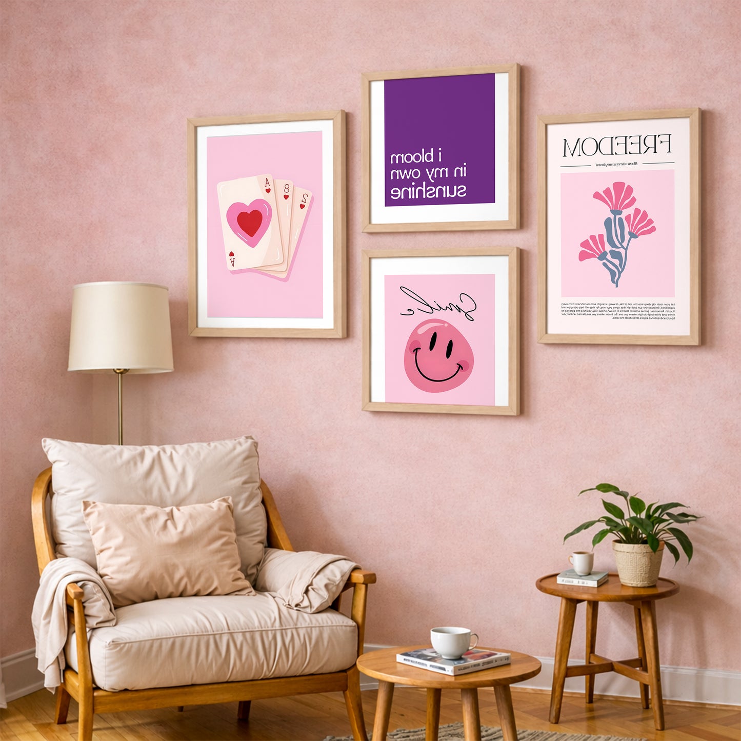 Blush Bliss Collection Set of 4