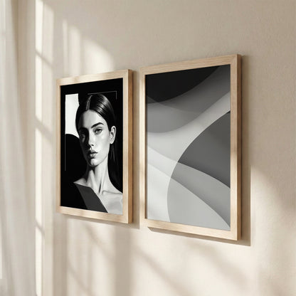 Monochrome Elegance Wall Art Set