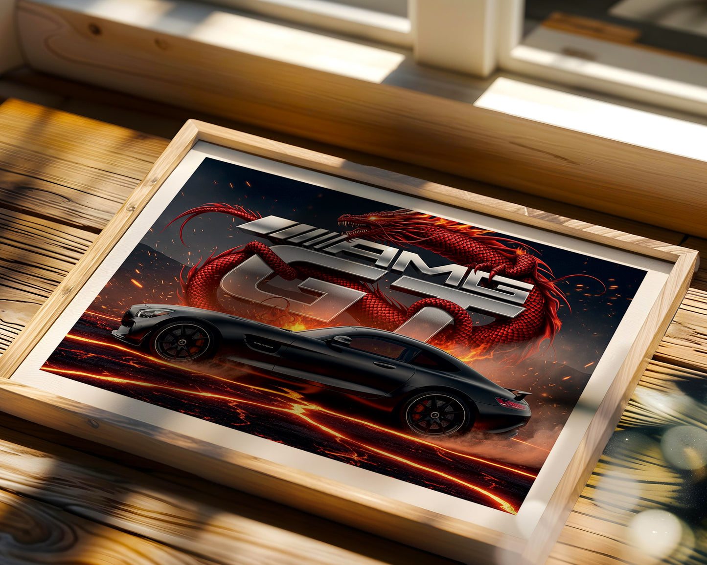 Mercedes-AMG GT Lava Beast Wall Art