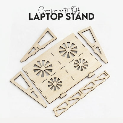 Wooden Cooling Laptop Stand