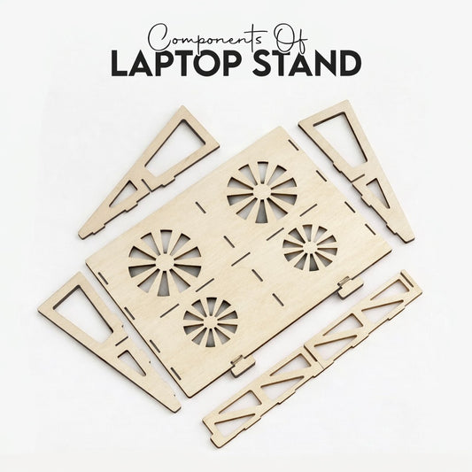 Wooden Cooling Laptop Stand