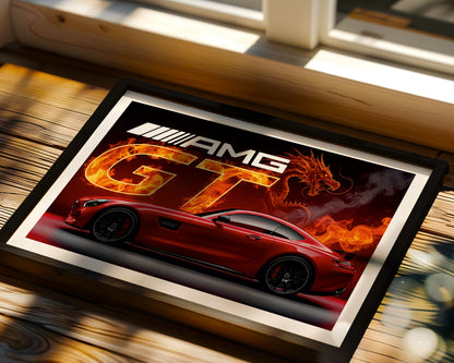 AMG GT Blazing Dragon Poster