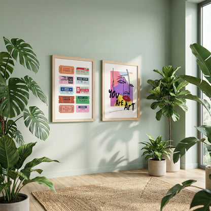Pop Art Expression Wall Art Set