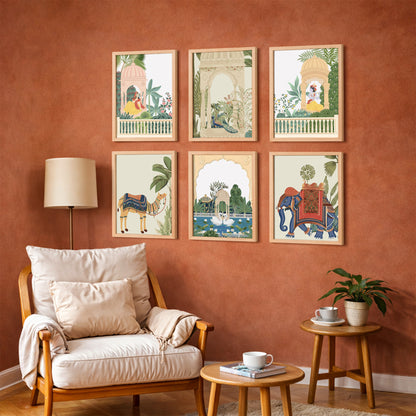 Royal Heritage Palace Art Wall Frame Set of 6