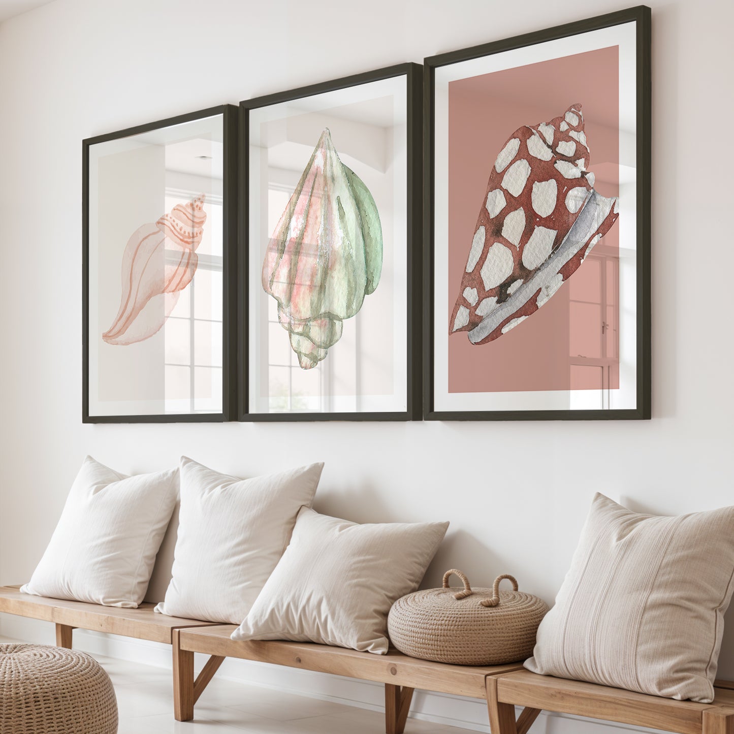 Boho Cowgirl Hat Wall Frames Set of 3