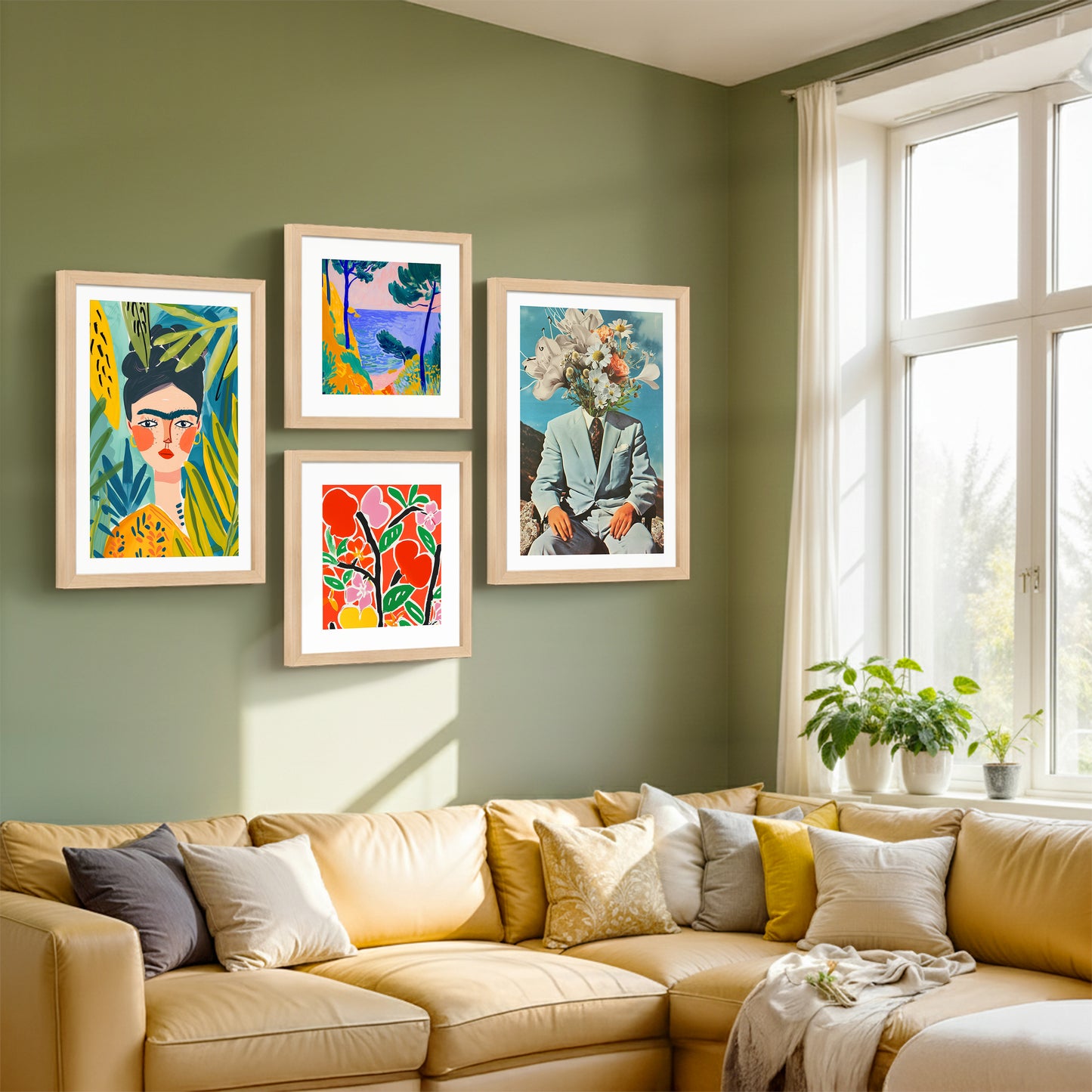 Modern Expression Wall Set of 4
