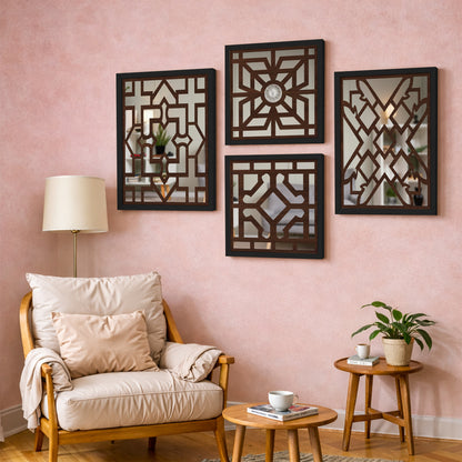 Modern Wall Mirror Set of 4