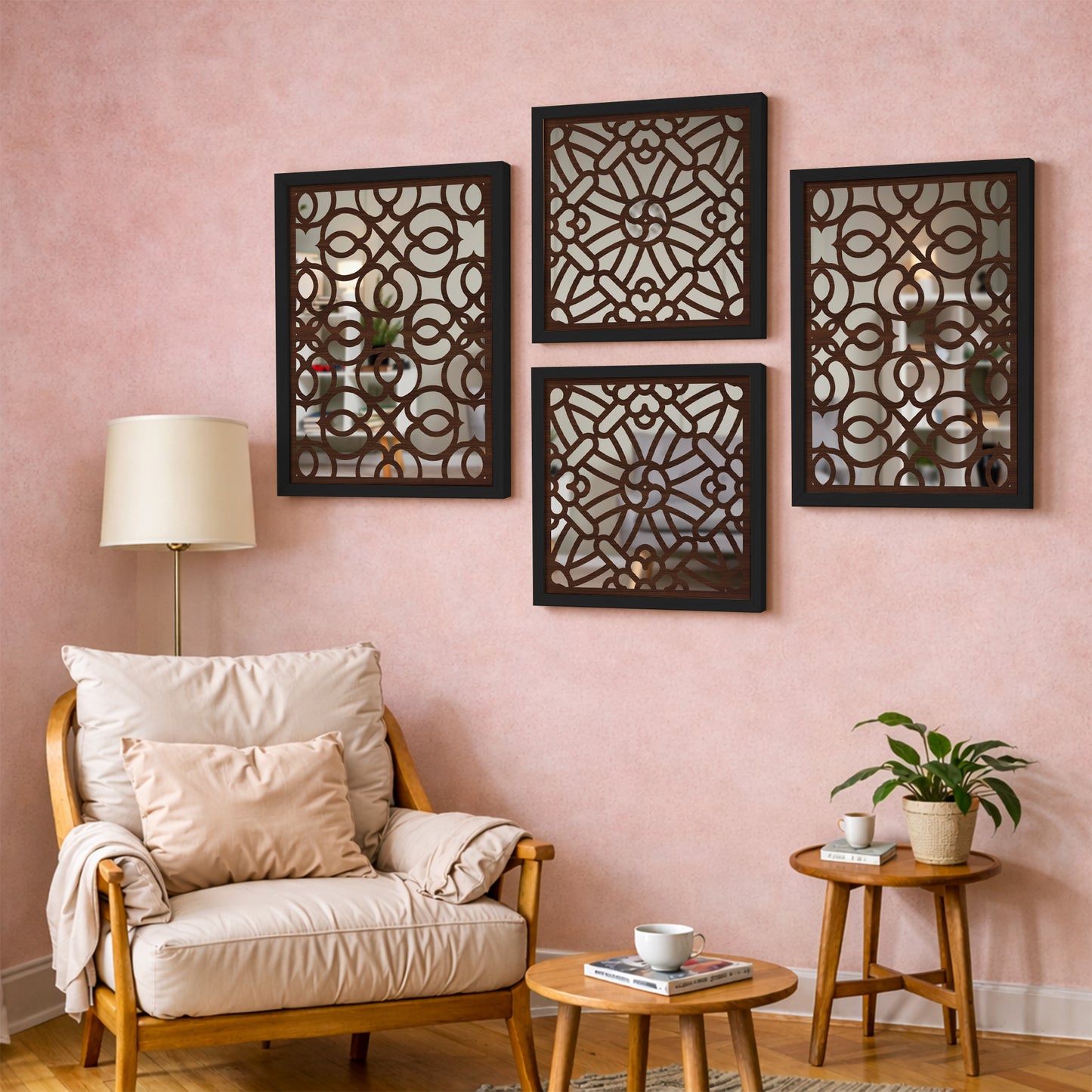 Heritage Fusion Mirror Set of 4