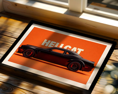 Dodge Hellcat Muscle Wall Frame