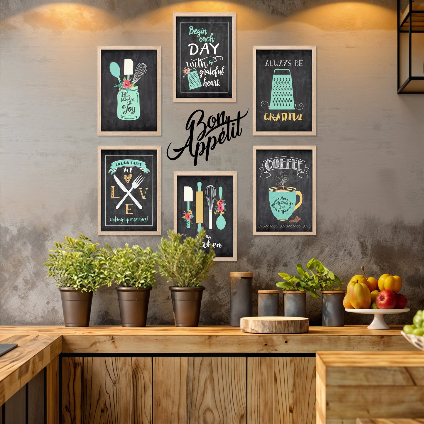 Bon Appétit Kitchen Wall Art Set