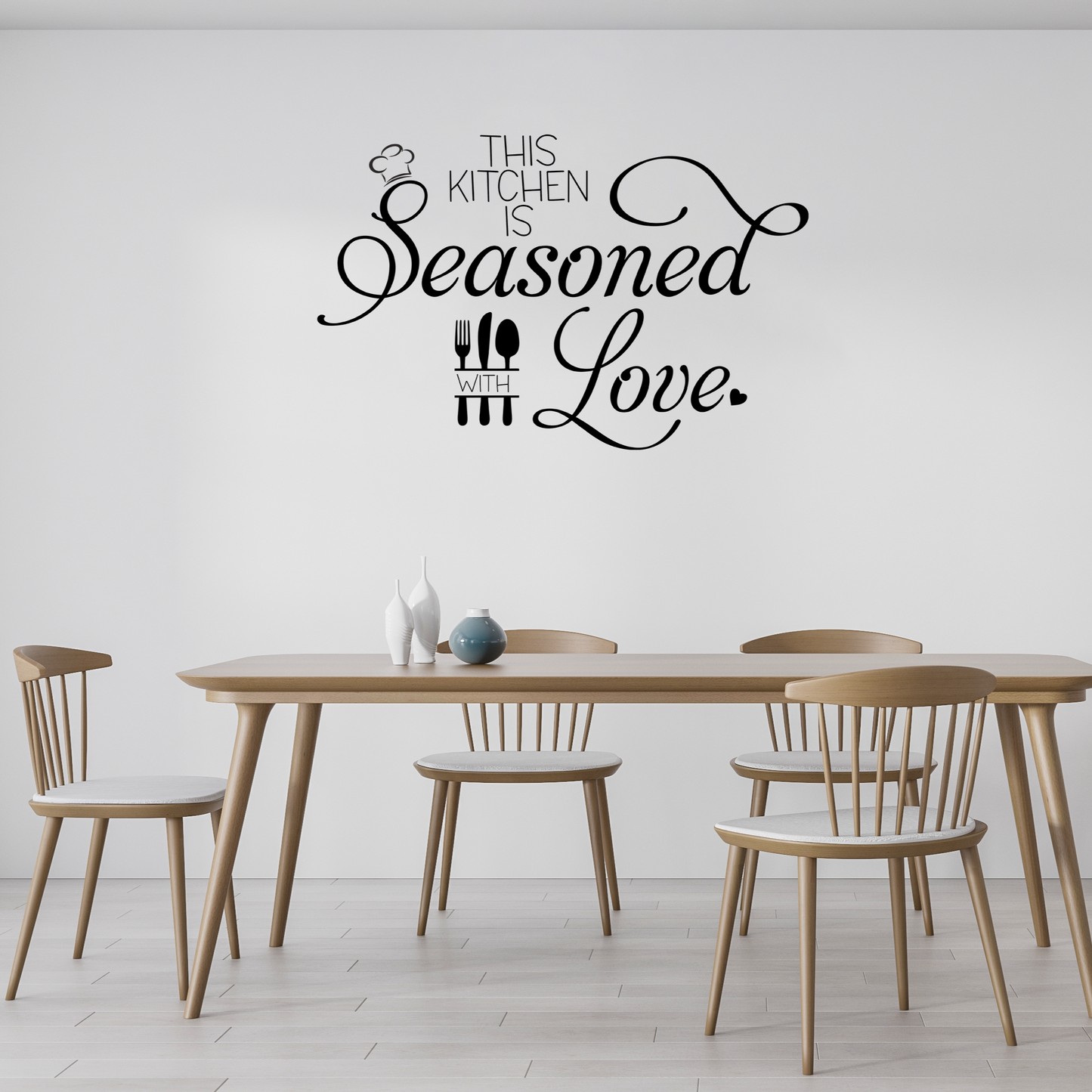 Elegant Seasoned with Love Wall Sticker