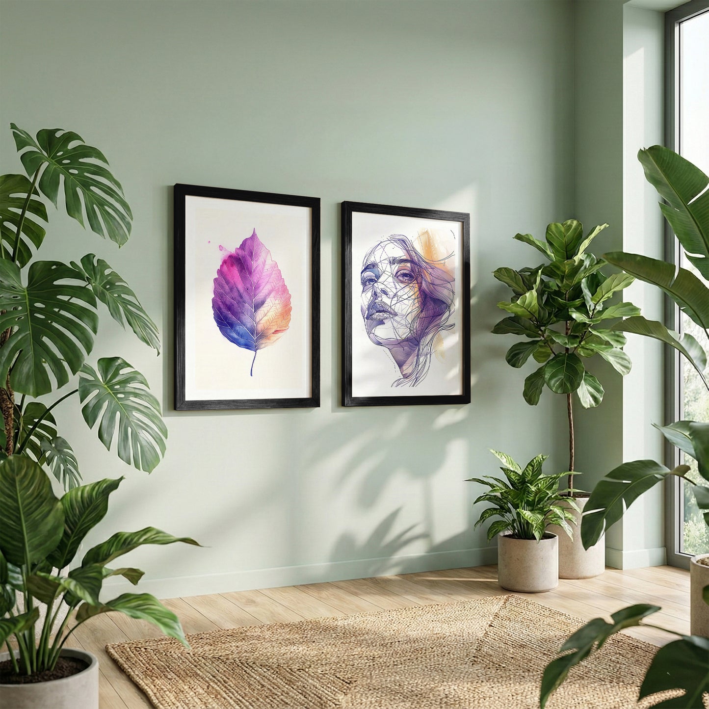 Violet Muse Wall Art Set