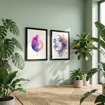 Violet Muse Wall Art Set