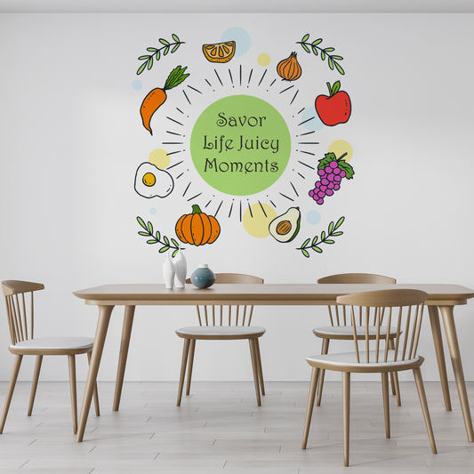 Savor Life Food Wall Sticker