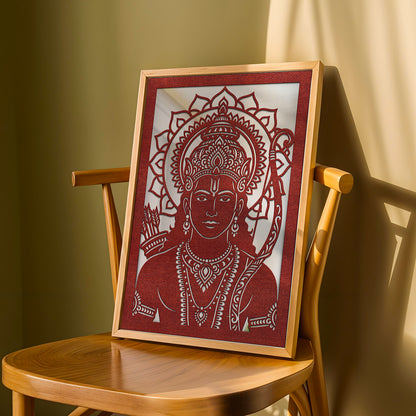 Lord Ram Lasser Wall Art