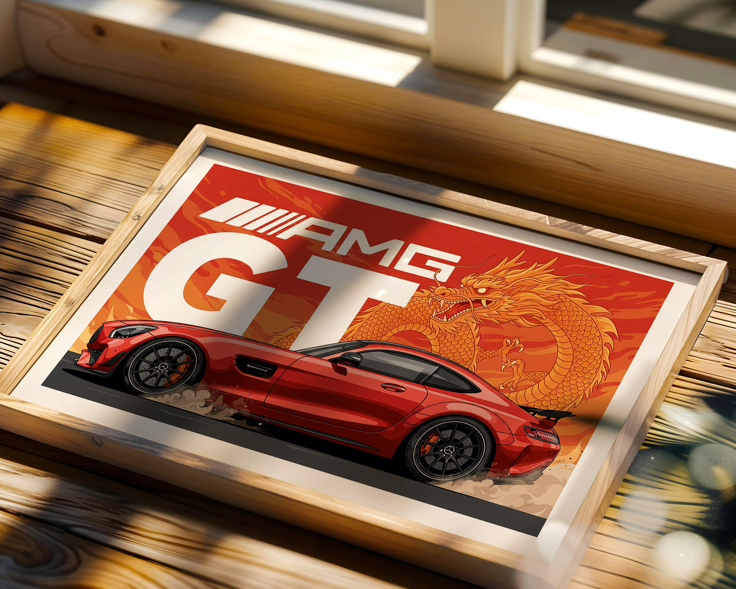 AMG GT Dragon Spirit Wall Art
