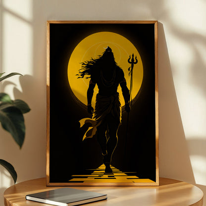 Lord Shiva Divine Aura Wall Art