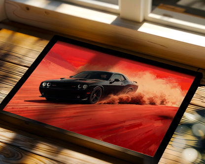 Hellcat Desert Rush Wall Art