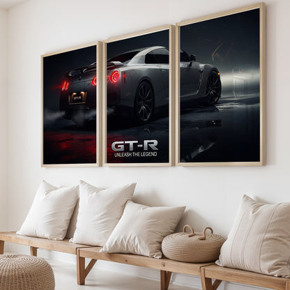 GT-R Unleash The Legend Wall Art Set of 3