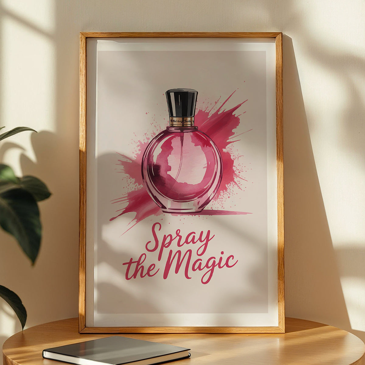 Spray the Magic Perfume Framed Wall Art