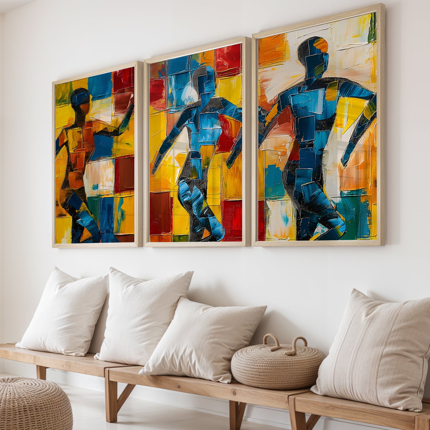 Abstract Figure Wall Art Set of 3