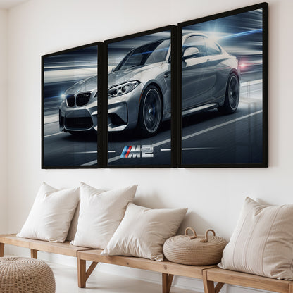 BMW M2 Wall Frame Set of 3