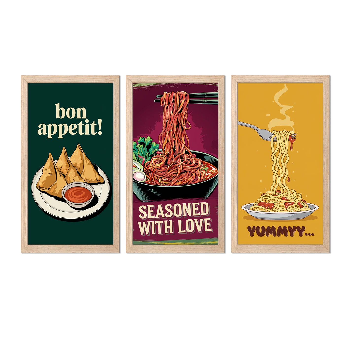 Snack & Noodle Wall Frame Set