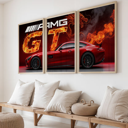Dragon GT Wall Frame Set of 3
