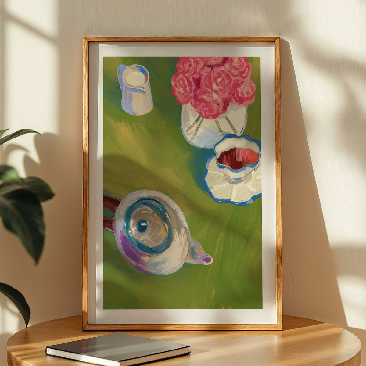 Floral Tea Time Wall Poster