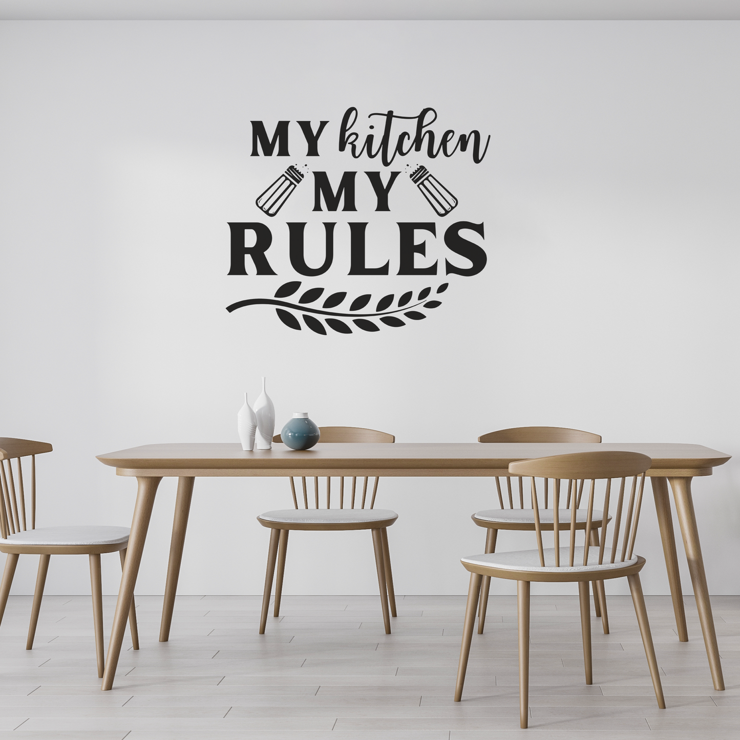 My Kitchen My Rules Funny Quote Wall Sticker