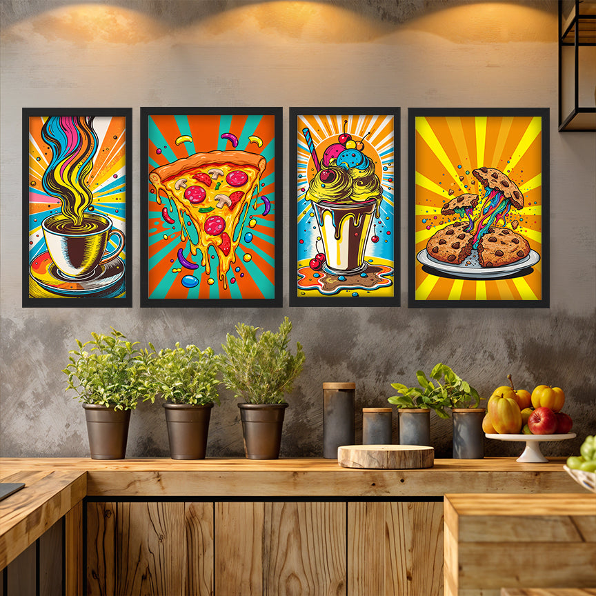 Pop Art Treats Wall Frame Set
