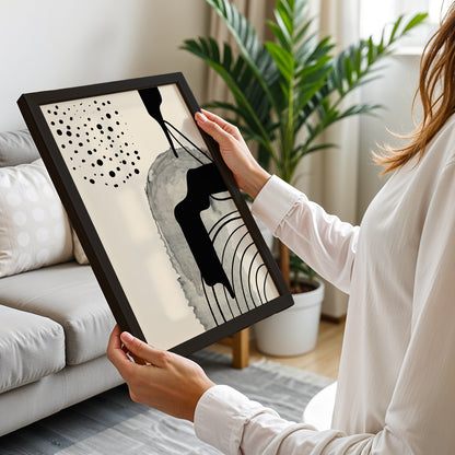 Monochrome Flow Poster