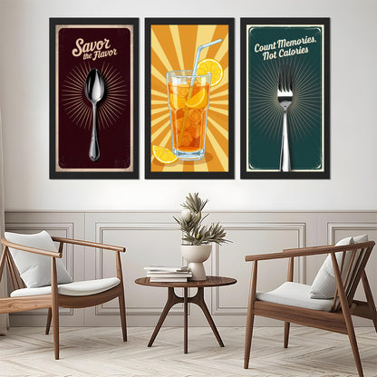 Flavor & Refresh Trio Wall Frame Set
