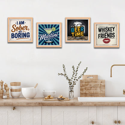 Bar Quote Wall Art Set