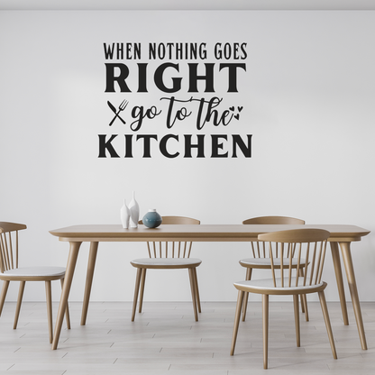 Funny Go to the Kitchen Wall Sticker