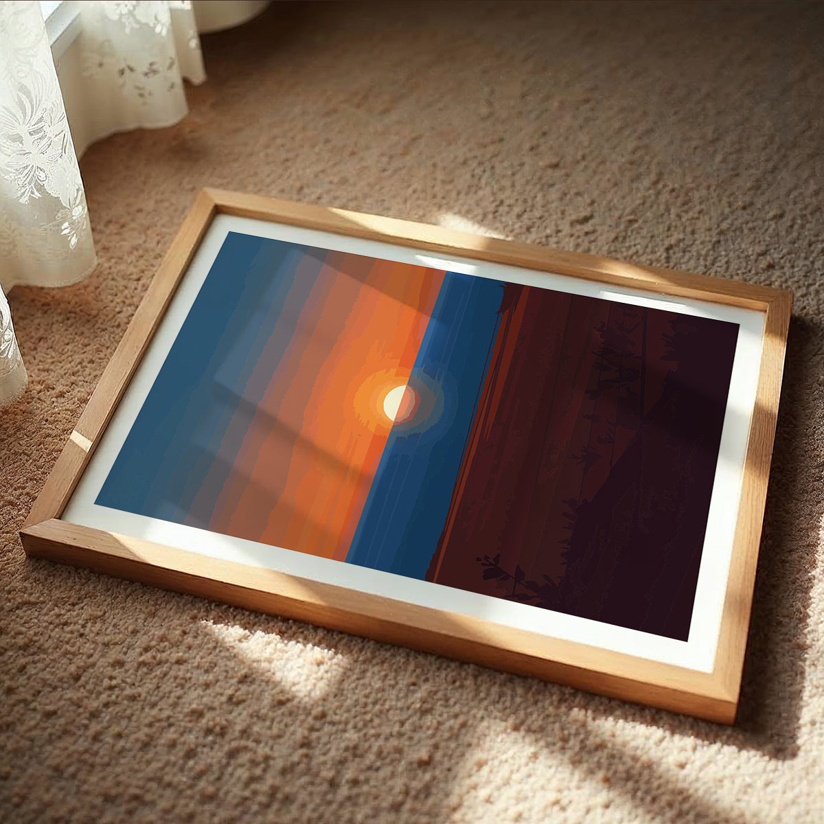 Sunset Landscape Frame