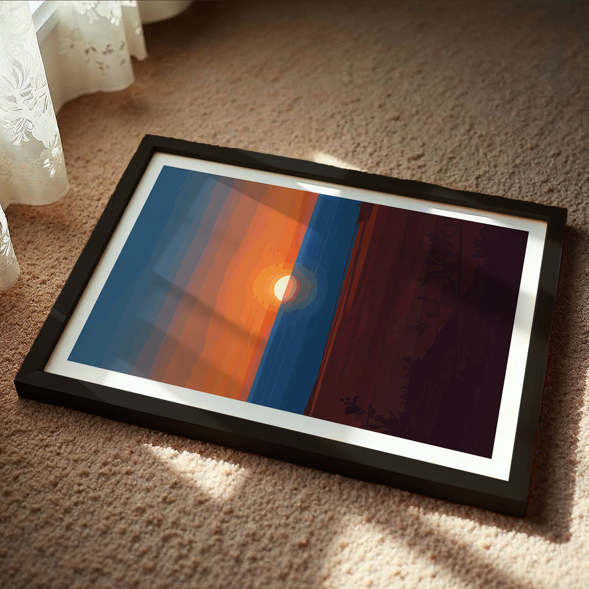 Sunset Landscape Frame