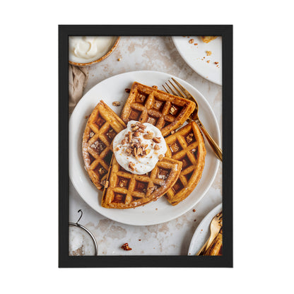 Waffles with Cream Wall Frame