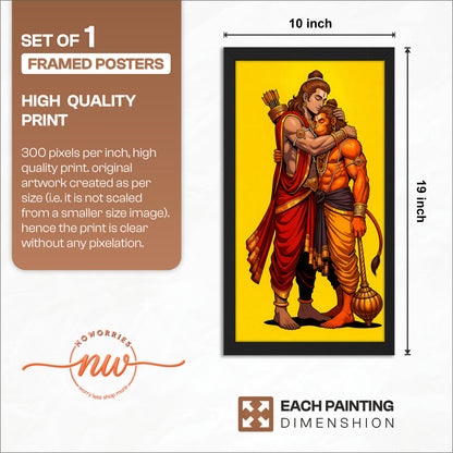 Ram Hanuman Blessings Frame