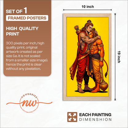 Ram Hanuman Blessings Frame