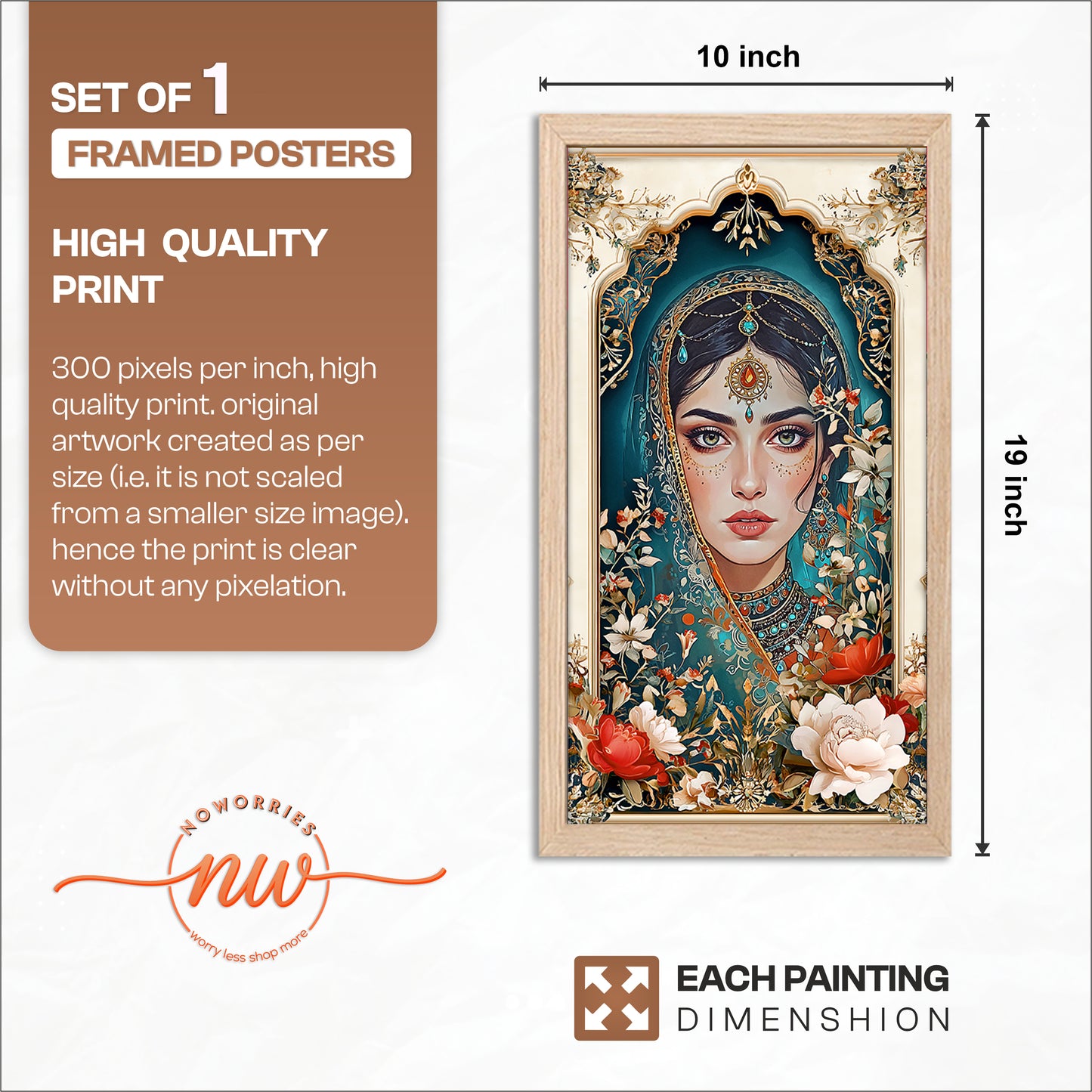 Royal Maiden Wall Frame