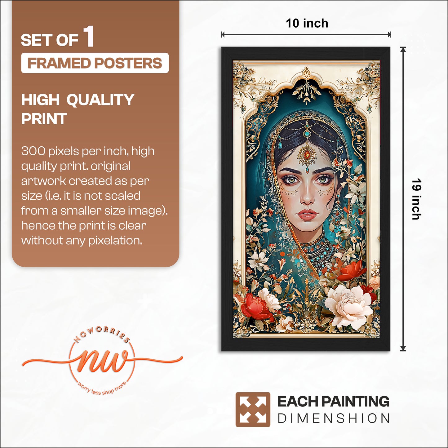 Royal Maiden Wall Frame