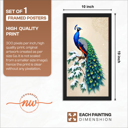 Royal Peacock Wall Frame