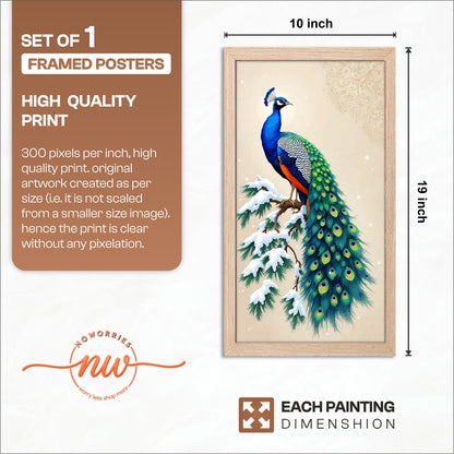 Royal Peacock Wall Frame