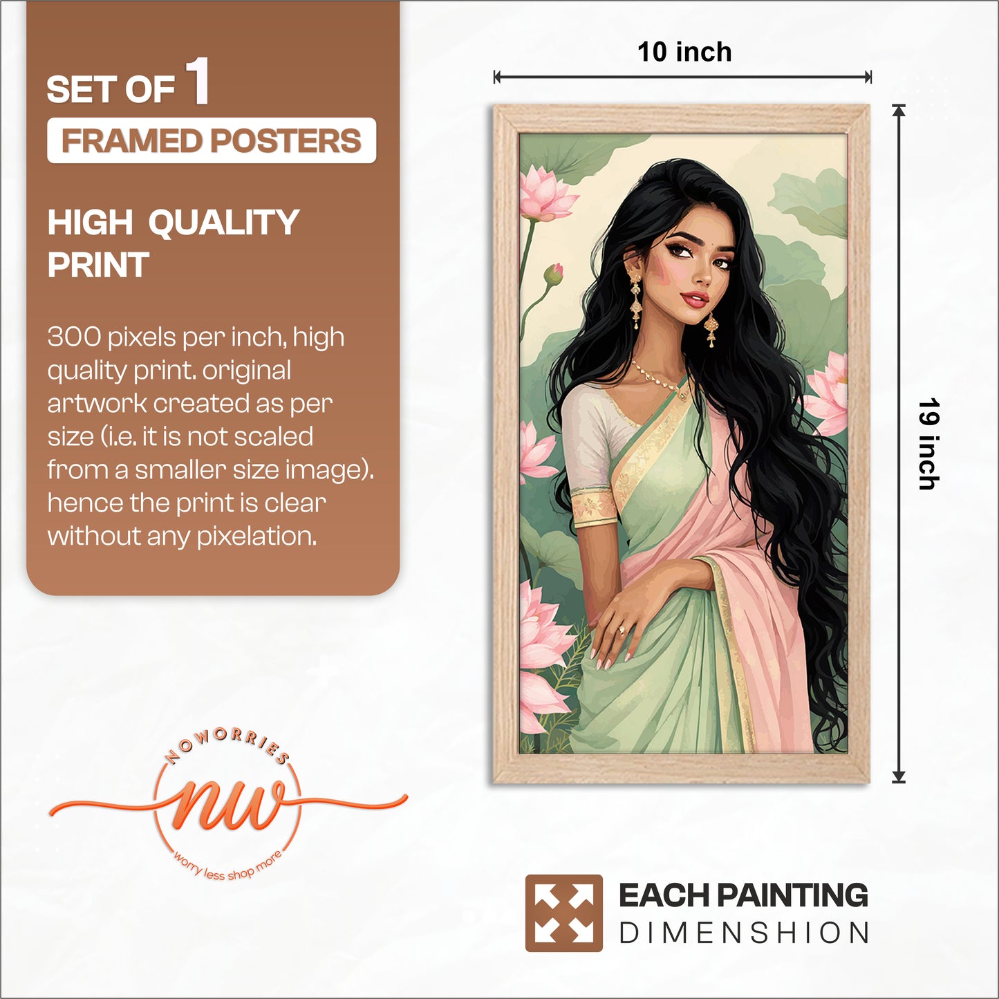 Lotus Beauty Portrait Frame
