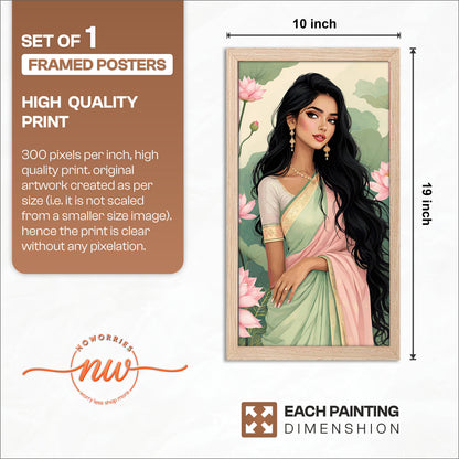 Lotus Beauty Portrait Frame