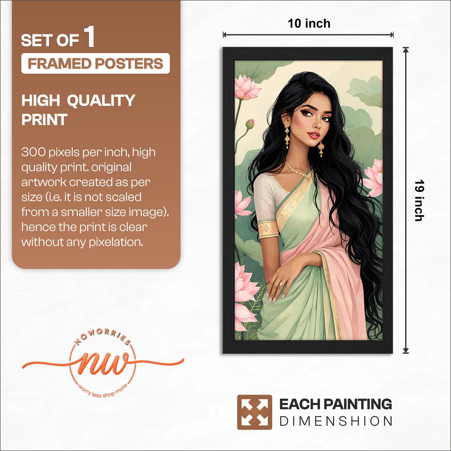 Lotus Beauty Portrait Frame