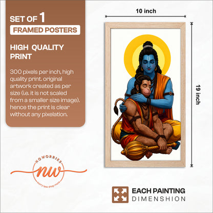 Ram Hanuman Bond Wall Frame