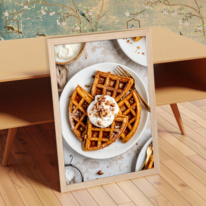 Waffles with Cream Wall Frame