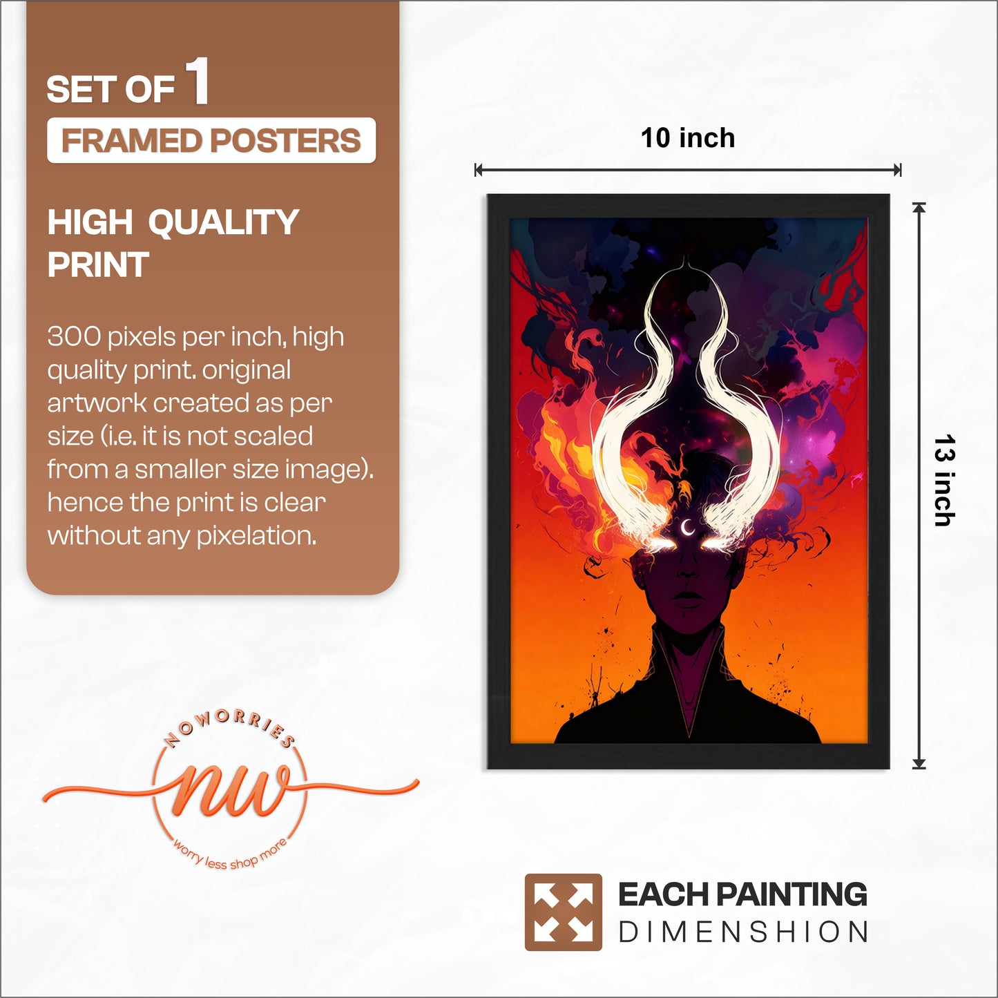 Mystic Horned Figure Wall Art